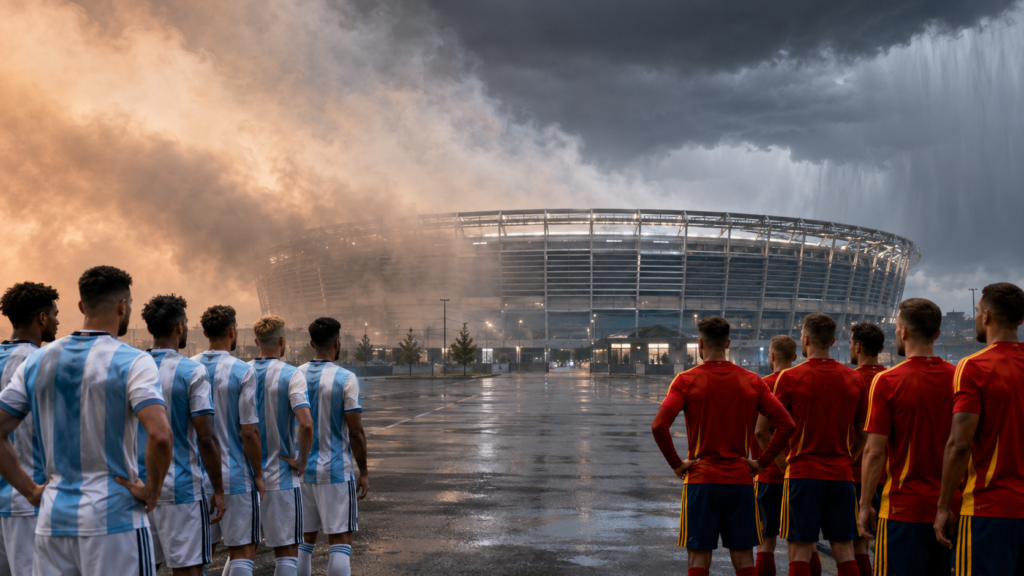 ផ្សែងភ្លើងឆេះព្រៃ គំរាម World Cup Final នៅញូវជឺស៊ី